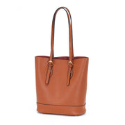retro cowhide bucket shoulder bag, view 11 - MRSLM