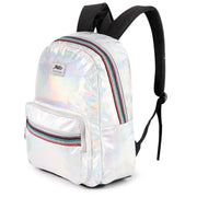 women's laser PU leather backpack, view 4 - MRSLM