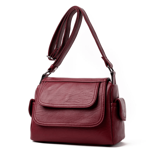 Women's genuine leather crossbody handbag - MRSLM