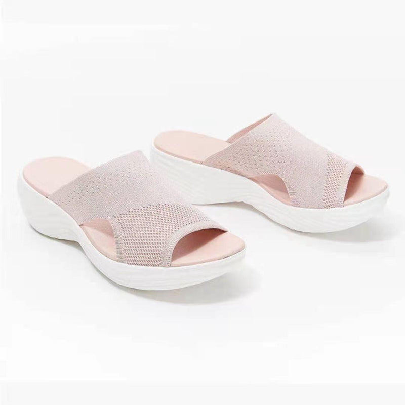 Women's fly woven platform sandals, view 4 - MRSLM