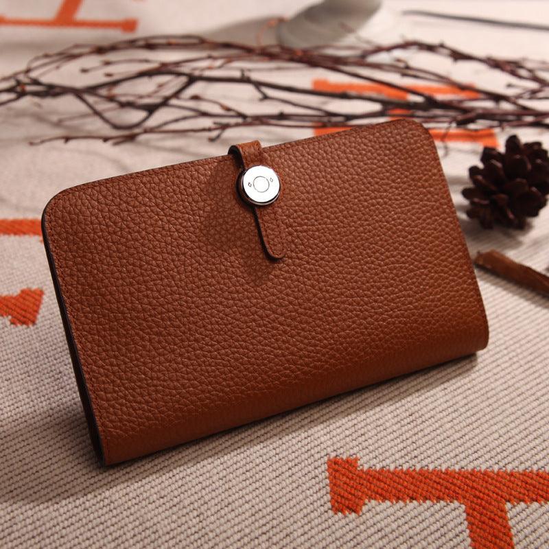 Long leather passport bag, view 7 - MRSLM