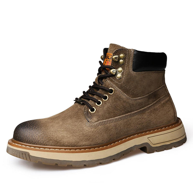 Men's frosted breathable khaki boots, view 7 - MRSLM