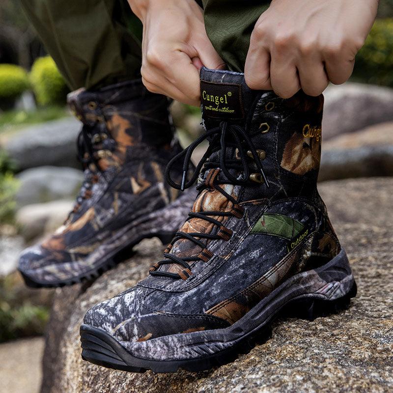 men's camouflage high-top martin boots, view 7 - MRSLM
