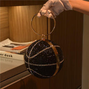 Rhinestone ball crossbody evening bag, view 6 - MRSLM