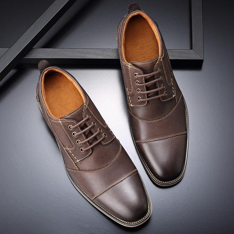 Leather lace-up casual shoes - MRSLM