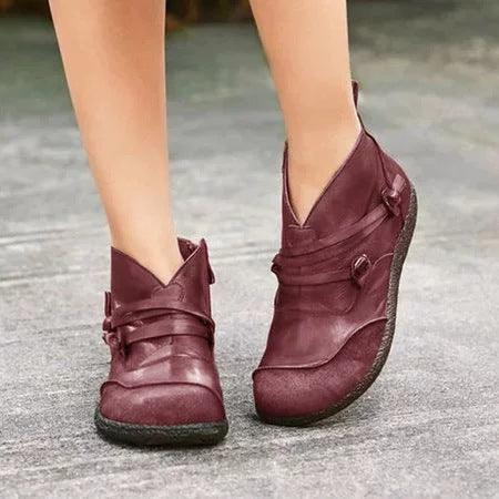 Women's suede mid-tube boots, view 3 - MRSLM