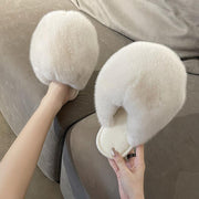 Ladies indoor plush warm slippers - MRSLM