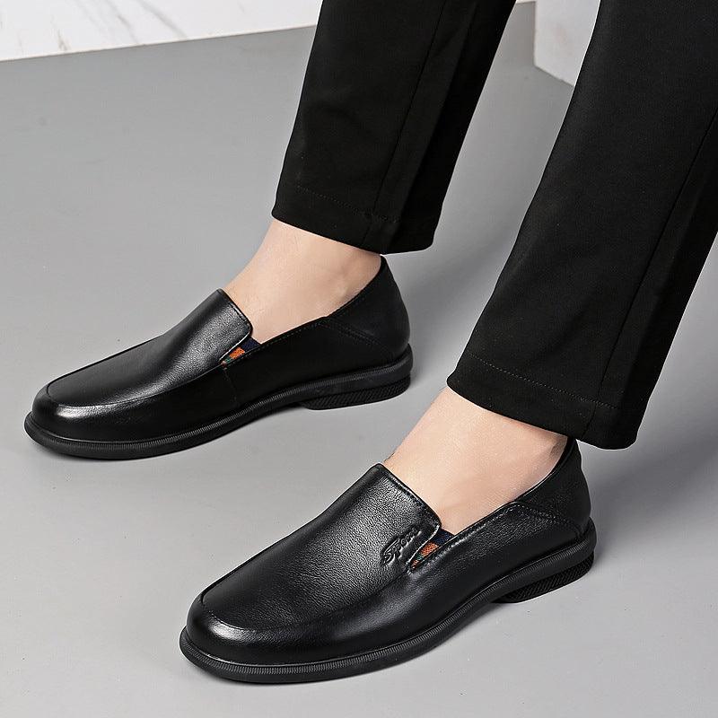 Men's business dress casual leather shoes - MRSLM