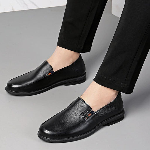 Men's business dress casual leather shoes - MRSLM