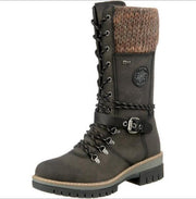 women's wedge heel plush-lined boots, view 3 - MRSLM