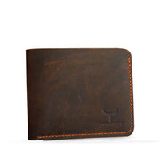 Men's vintage cowhide card case, view 8 - MRSLM
