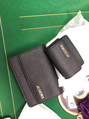 mini double belt crossbody card holder, view 9 - MRSLM
