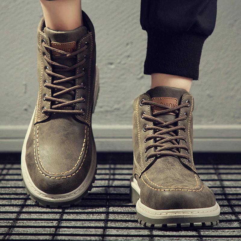 Men's high-top combat boots, view 8 - MRSLM