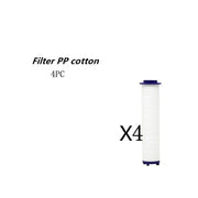 Propeller Driven Shower Head With Stop Button And Cotton Filter Turbocharged High Pressure Handheld Shower Nozzle - MRSLM