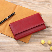 women's long leather wallet, view 7 - MRSLM