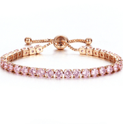 inlaid zircon push-pull bracelet, view 5 - MRSLM