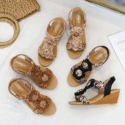 strappy mid wedge sandals - MRSLM