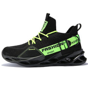new knit running shoes, view 3 - MRSLM