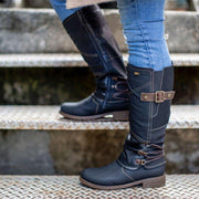 Women's zipper belt buckle high boots, view 4 - MRSLM