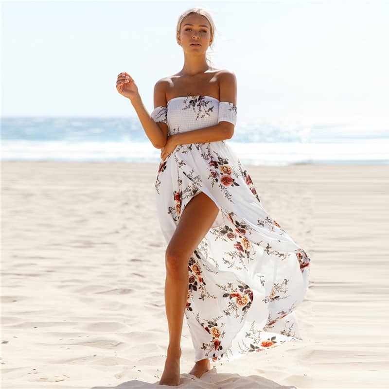 boho floral print dress - MRSLM