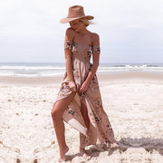 boho floral print dress, view 9 - MRSLM