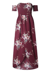 boho floral print dress, view 5 - MRSLM