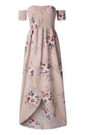 boho floral print dress, view 6 - MRSLM
