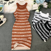 knitted letter dress, view 5 - MRSLM