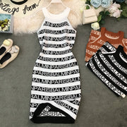 knitted letter dress, view 6 - MRSLM