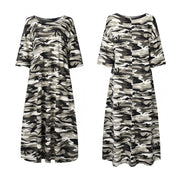 camouflage t-shirt dress, view 5 - MRSLM