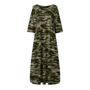 camouflage t-shirt dress, view 3 - MRSLM