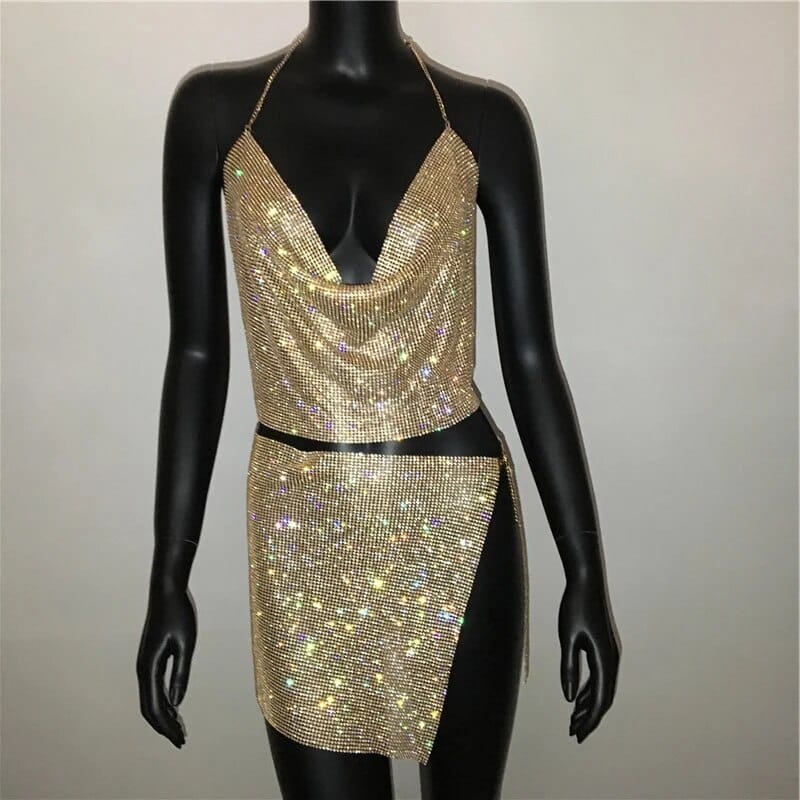 luxury mini dress for women, view 5 - MRSLM