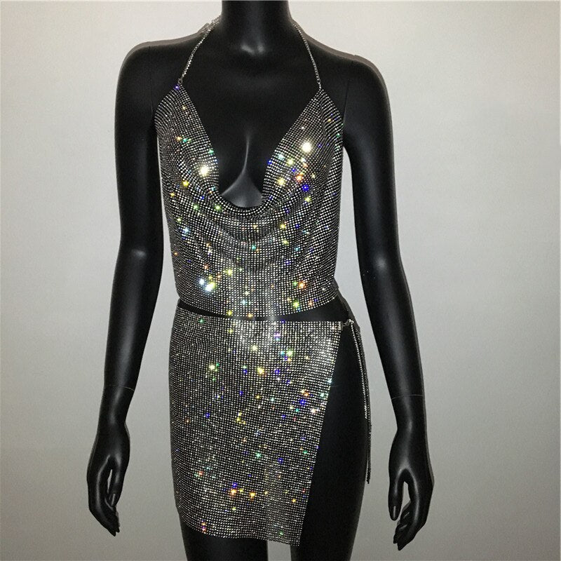 luxury mini dress for women, view 7 - MRSLM