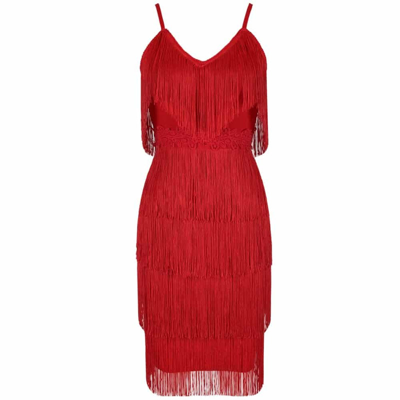 tassel bandage dress, view 5 - MRSLM