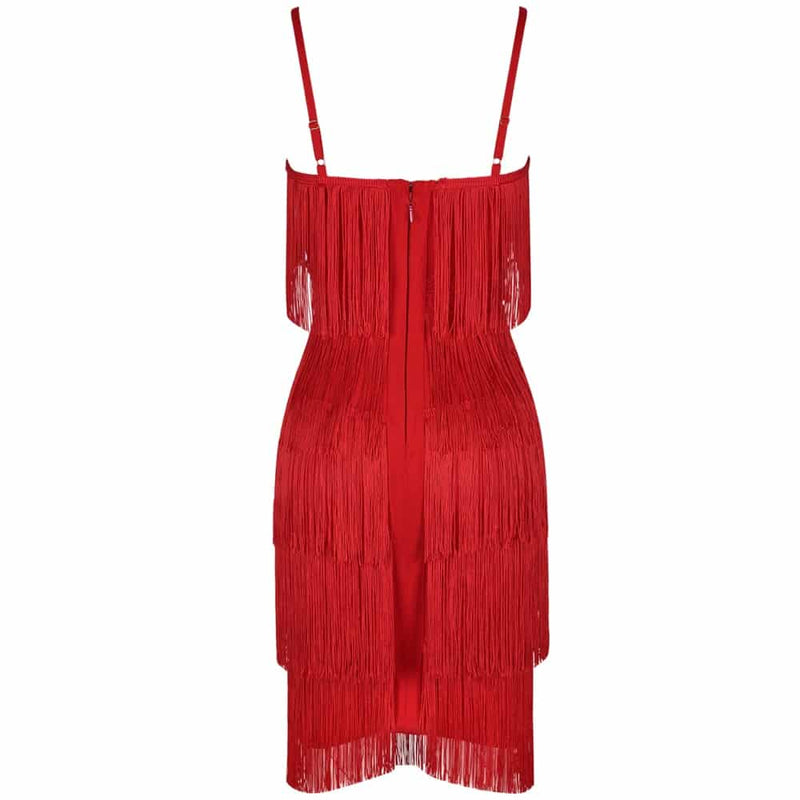 tassel bandage dress, view 7 - MRSLM