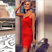 tassel bandage dress, view 3 - MRSLM
