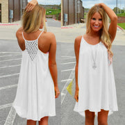 Women's beach loose O-neck dress, view 2 - MRSLM
