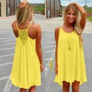 Women's beach loose O-neck dress, view 10 - MRSLM