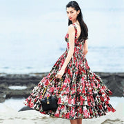 floral ball gown dress, view 3 - MRSLM