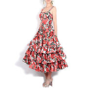 floral ball gown dress, view 4 - MRSLM
