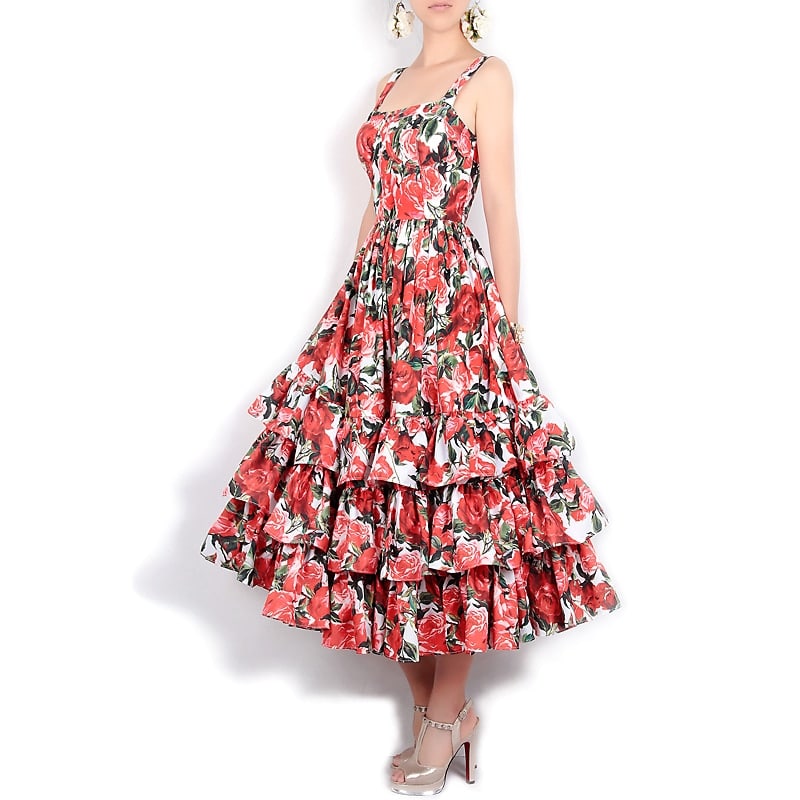 floral ball gown dress, view 4 - MRSLM