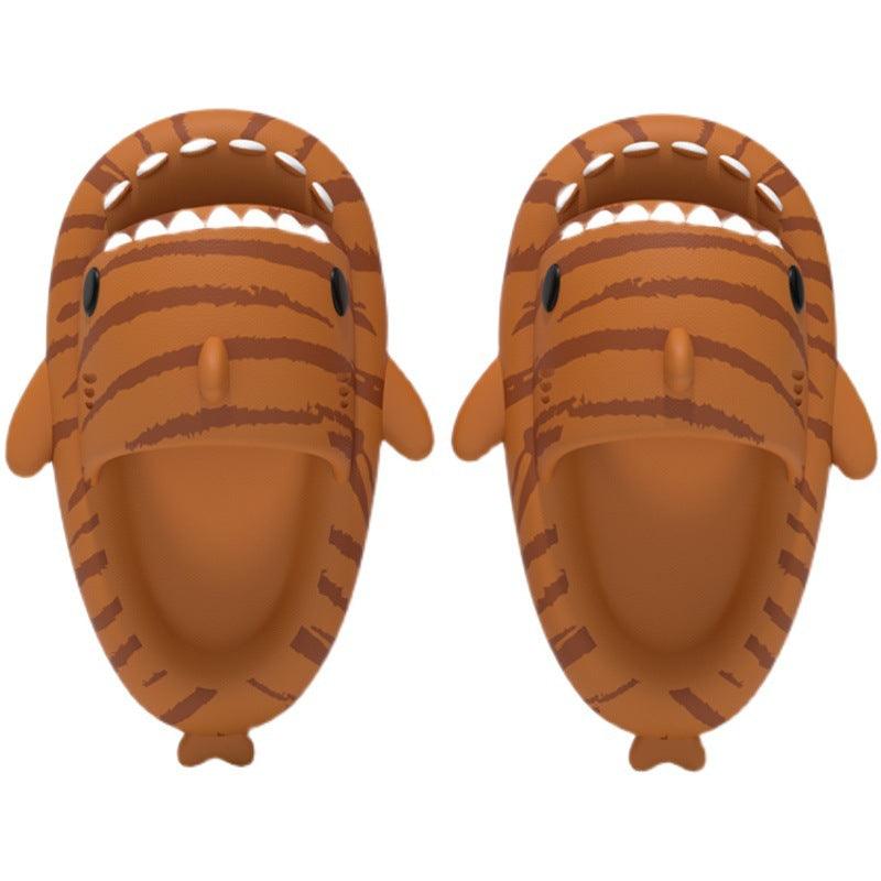 Home indoor non-slip shark slippers, view 3 - MRSLM