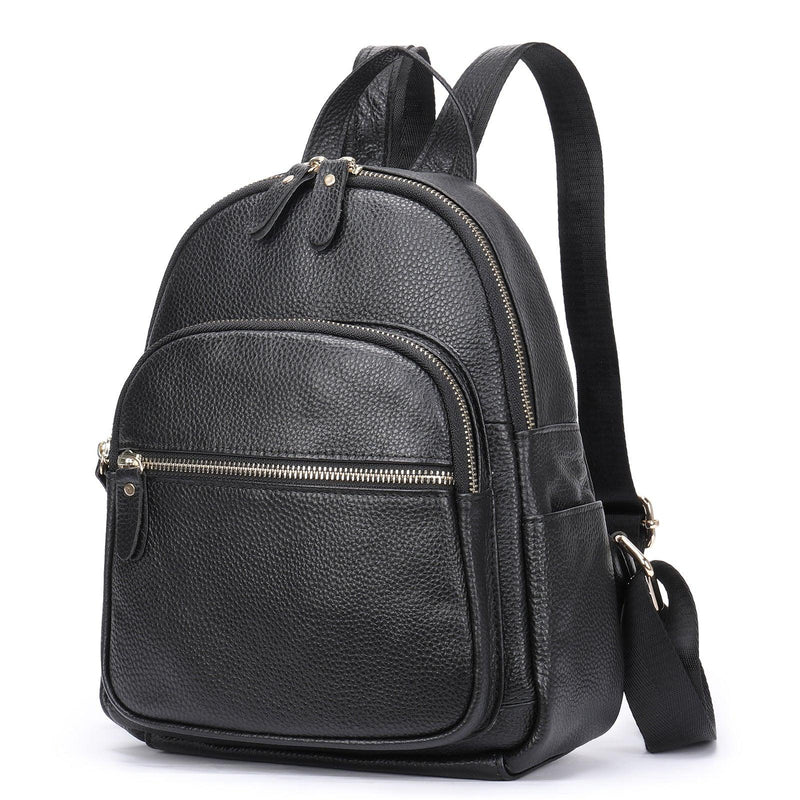 soft cowhide leather women's backpack, view 4 - MRSLM