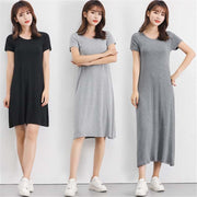 modal knitted T-shirt dress, view 14 - MRSLM