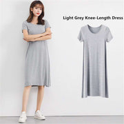 modal knitted T-shirt dress, view 10 - MRSLM