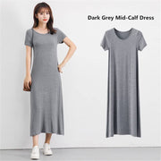 modal knitted T-shirt dress, view 13 - MRSLM