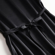 women's summer plain silk dress, view 6 - MRSLM