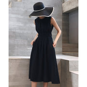 women's dress in white and black, view 6 - MRSLM