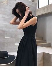 women's dress in white and black, view 2 - MRSLM