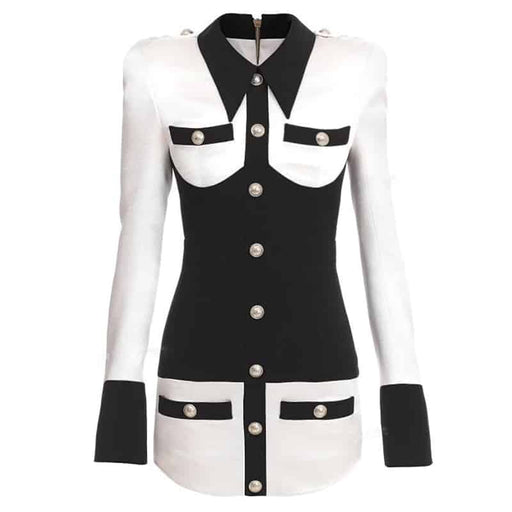 women's structured mini dress - MRSLM